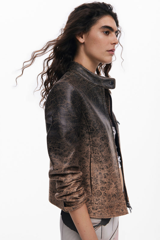 Biker efeito pele degradada