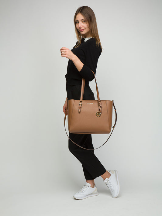 MICHAEL KORS 3 em 1 Camelo e Sacola Marrom