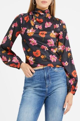 Blusa - Preto e laranja