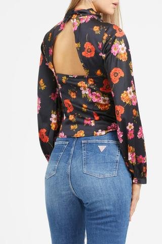 Blusa - Preto e laranja