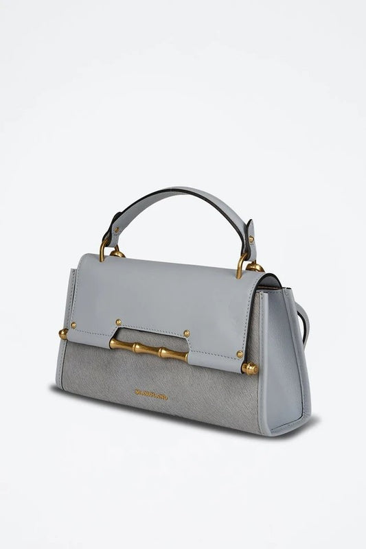 Mala de couro - Cinzento