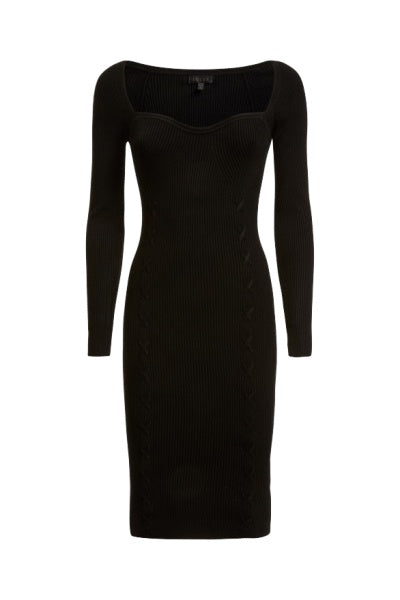 Vestido justo - Preto