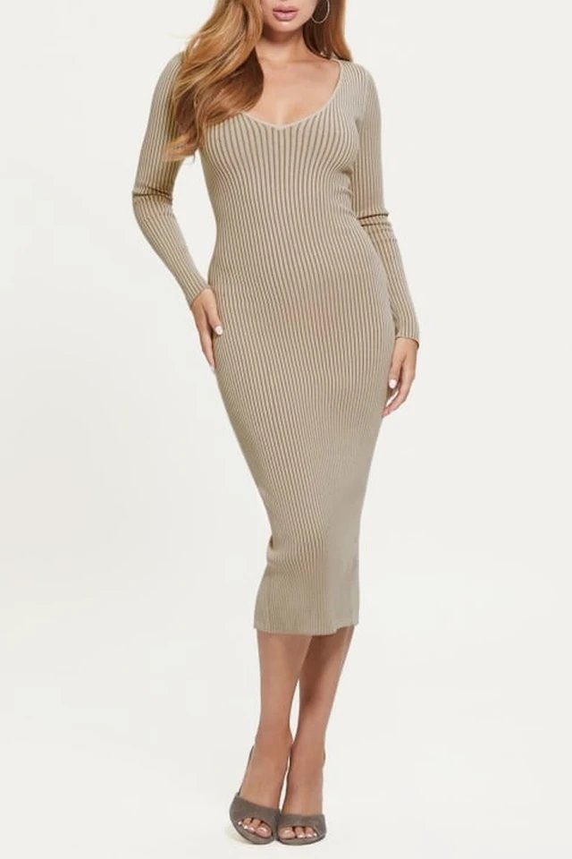 Vestido-camisola - Bege