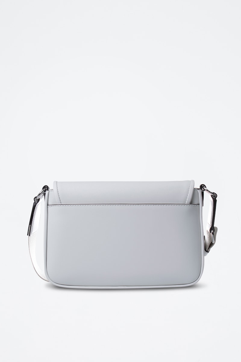 Mala a tiracolo de couro - Branco