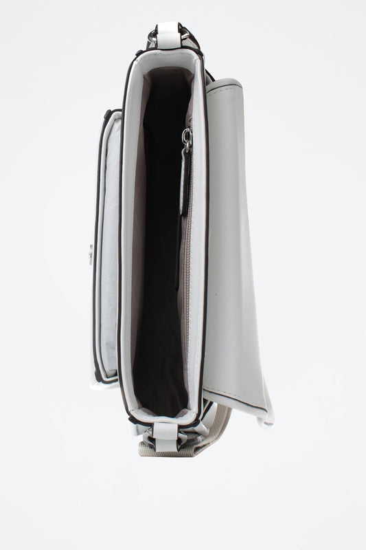 Mala a tiracolo de couro - Branco