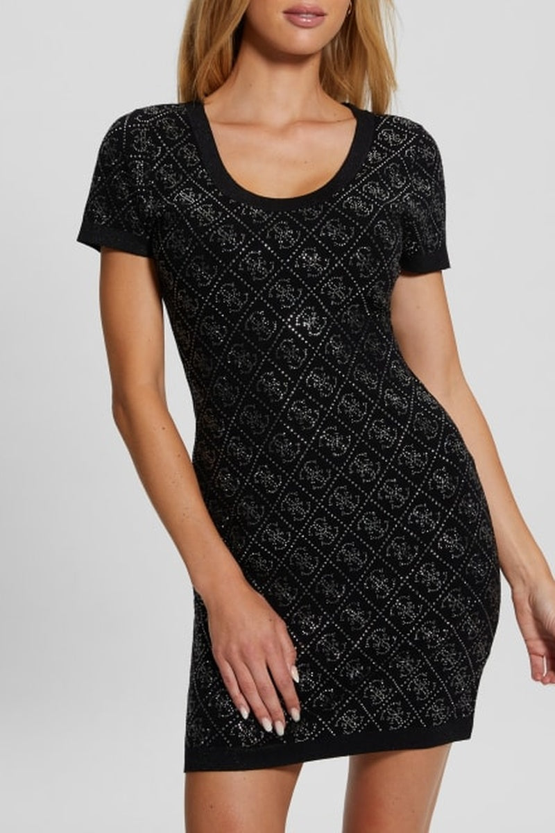 Vestido justo Paige - Preto