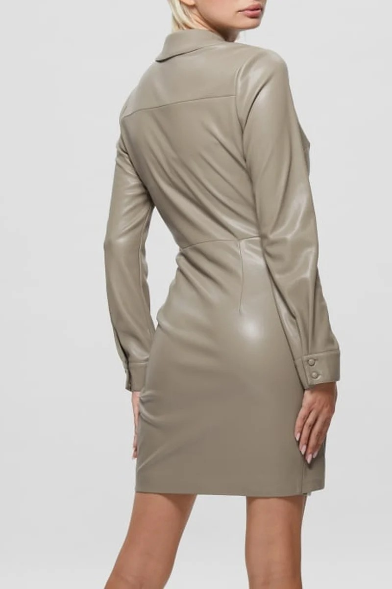 Vestido Guess traçado - Caqui