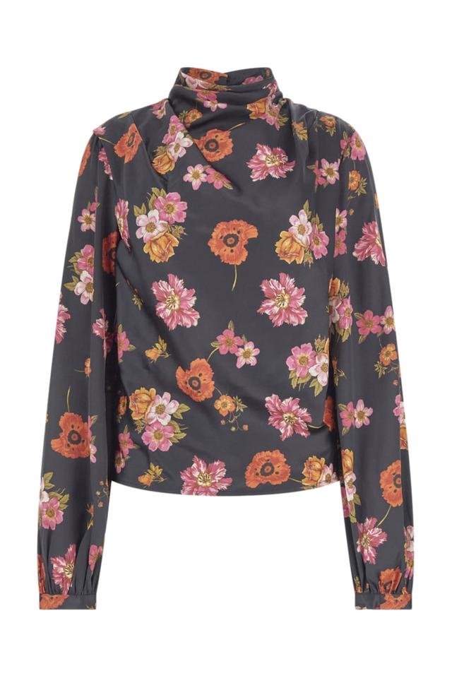Blusa - Preto e laranja