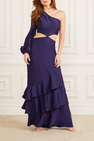 Vestido assimétrico - Violeta