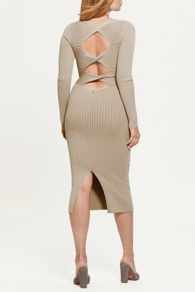 Vestido-camisola - Bege