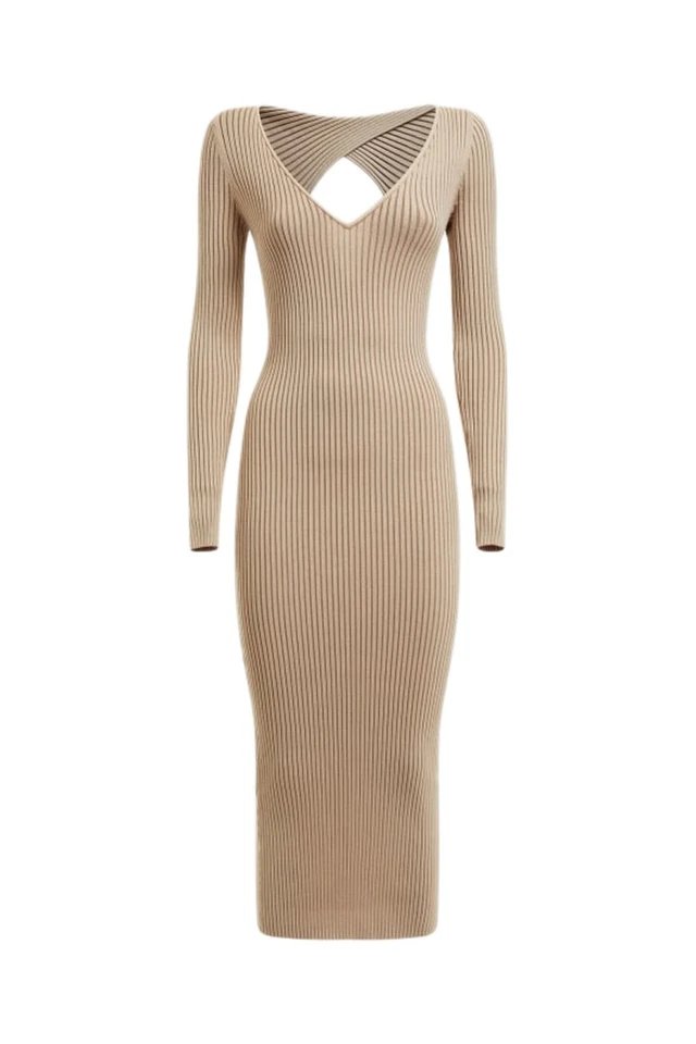 Vestido-camisola - Bege