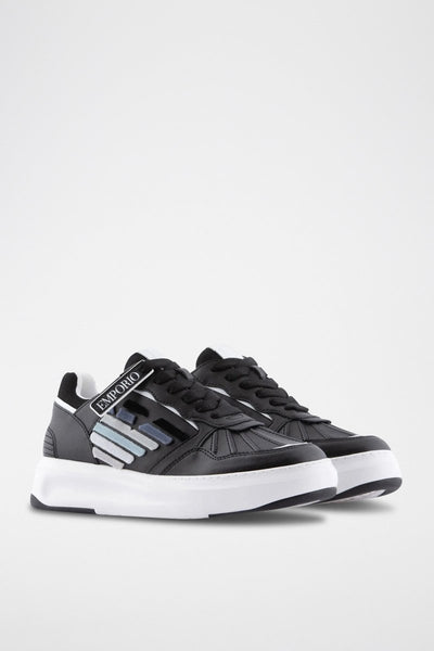 Sapatilhas em couro - Preto