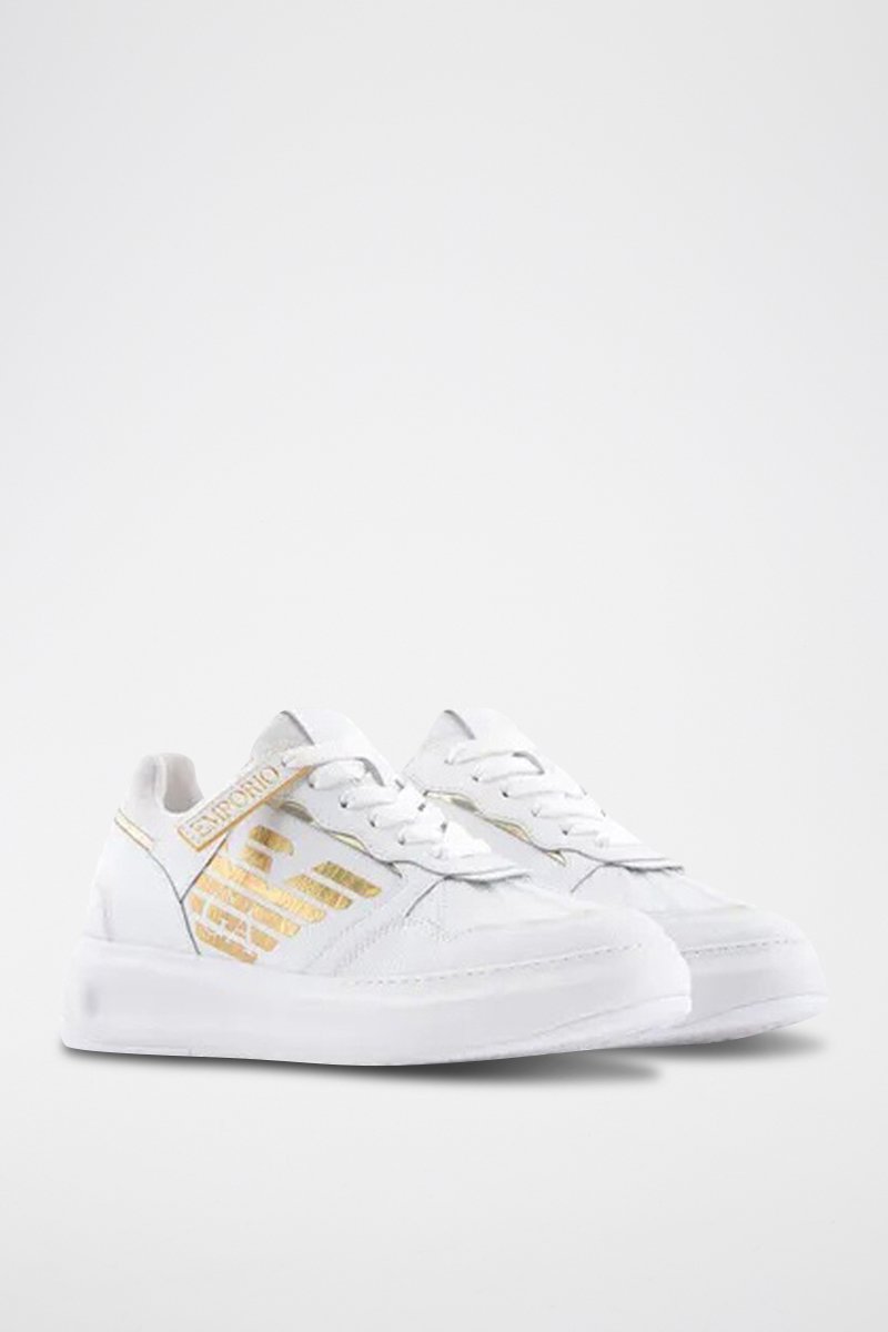 Sapatilhas em couro - Branco