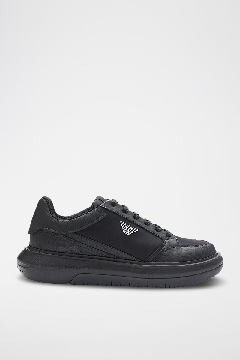 Sapatilhas com plataforma - Preto - Emporio Armani