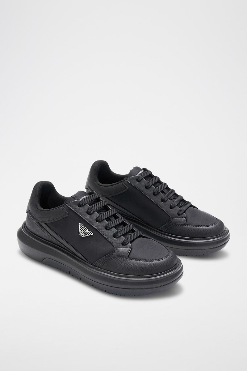 Sapatilhas com plataforma - Preto - Emporio Armani