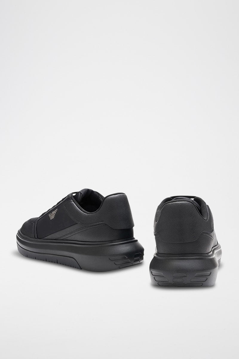 Sapatilhas com plataforma - Preto - Emporio Armani