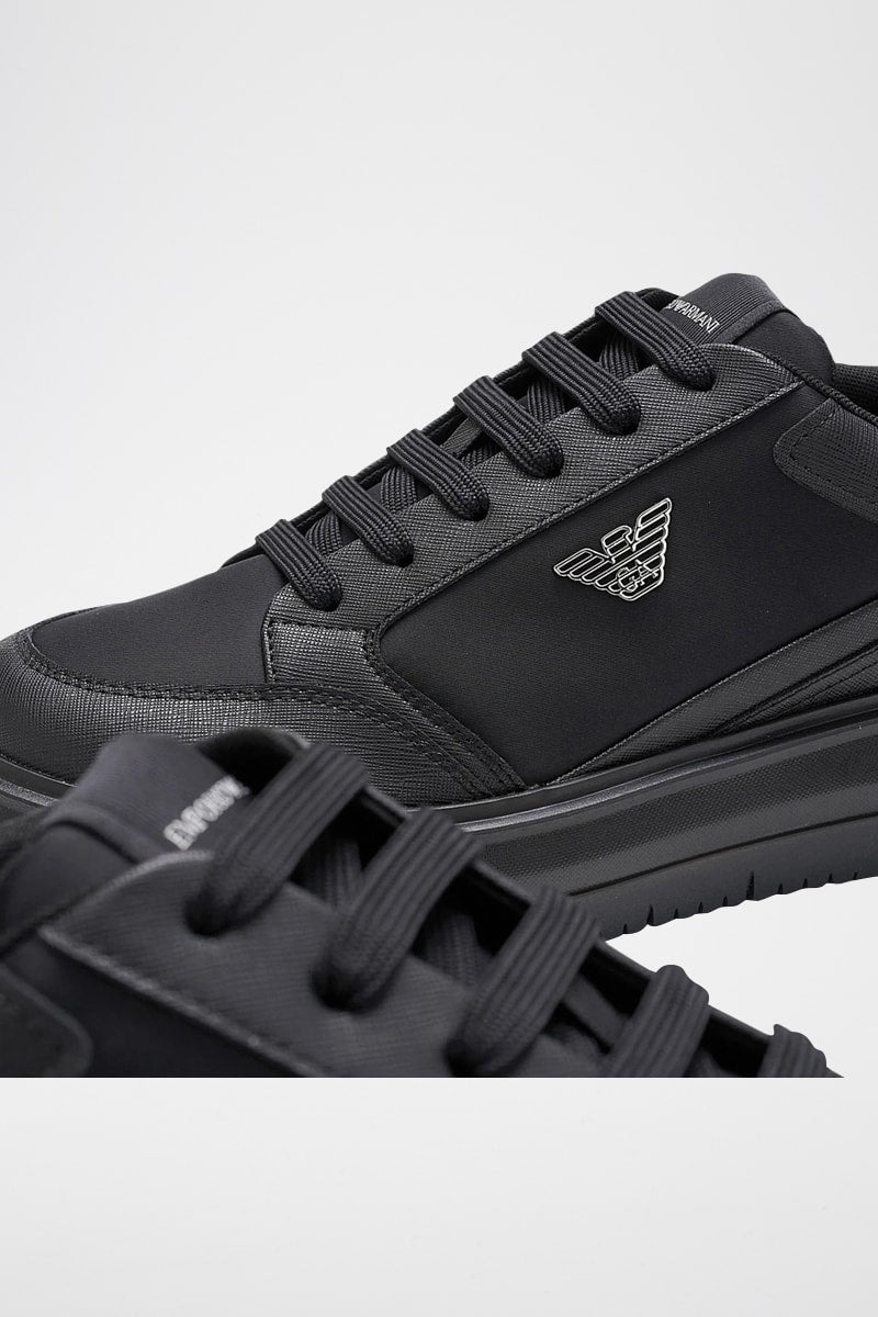 Sapatilhas com plataforma - Preto - Emporio Armani