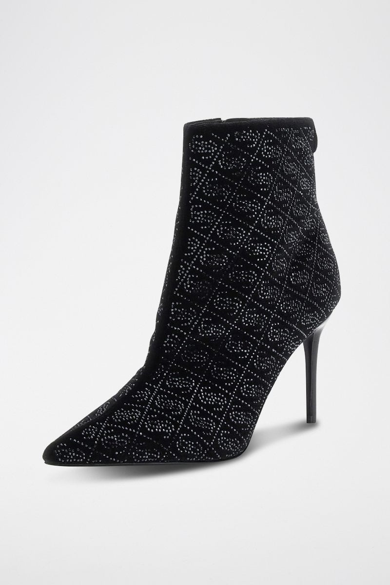 Botins em veludo - Preto
