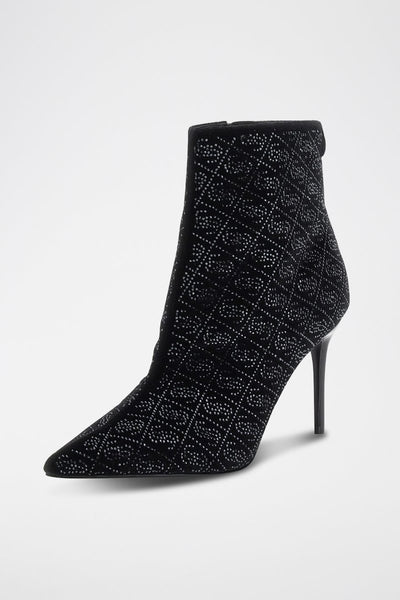 Botins em veludo - Preto