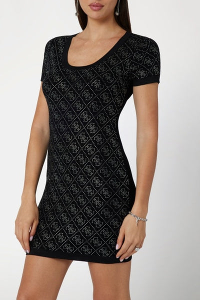 Vestido justo Paige - Preto